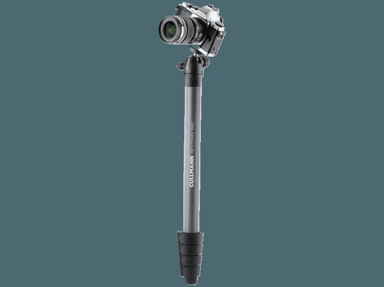 CULLMANN 55563 Revomax 560 RB5.1 Einbein Stativ, Schwarz/Silber, (Ausziehbar bis 1665 mm)