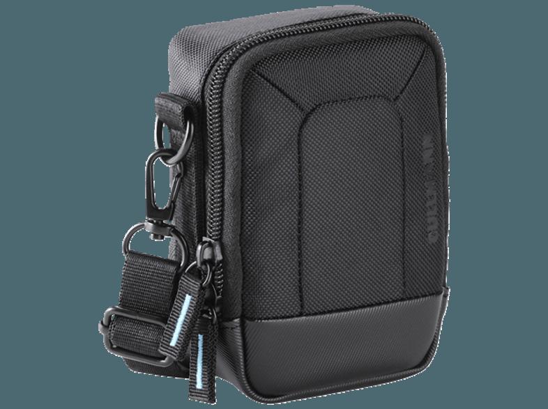 CULLMANN 96930 Berlin Compact 300 Tasche für Kompaktkamera, Camcorder (Farbe: Schwarz/Türkisblau)