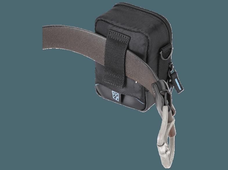 CULLMANN 96930 Berlin Compact 300 Tasche für Kompaktkamera, Camcorder (Farbe: Schwarz/Türkisblau)