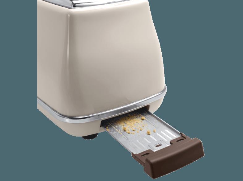 DELONGHI CTOV 2103 Toaster Creme (900 Watt, Schlitze: 2)