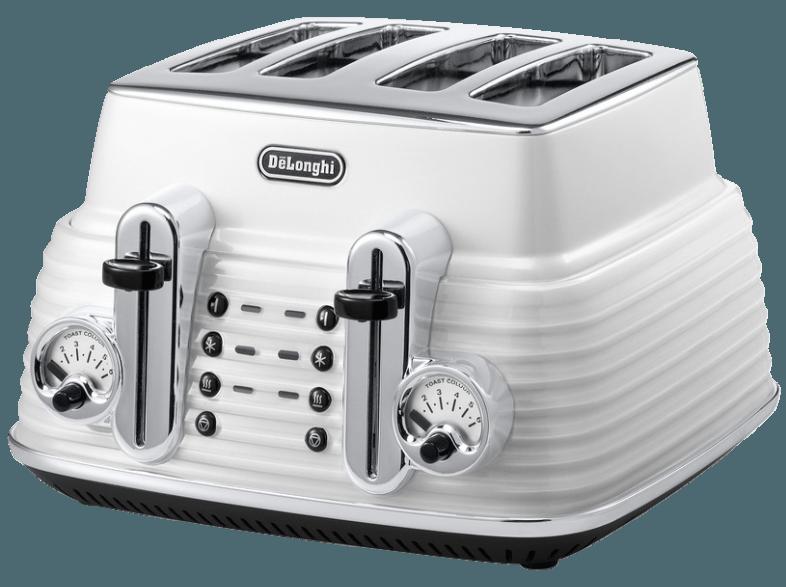 DELONGHI CTZ 4003 Scultura Toaster Weiß (1.8 kW, Schlitze: 4)