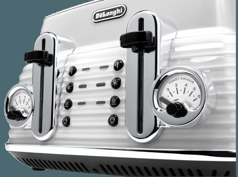 DELONGHI CTZ 4003 Scultura Toaster Weiß (1.8 kW, Schlitze: 4), DELONGHI, CTZ, 4003, Scultura, Toaster, Weiß, 1.8, kW, Schlitze:, 4,