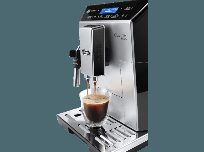 DELONGHI ECAM 45.326 Eletta Plus Kaffeevollautomat (Kegelmahlwerk, 1.9 Liter, Silber/Schwarz), DELONGHI, ECAM, 45.326, Eletta, Plus, Kaffeevollautomat, Kegelmahlwerk, 1.9, Liter, Silber/Schwarz,