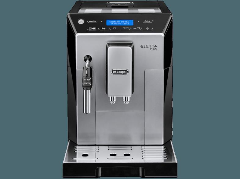 DELONGHI ECAM 45.326 Eletta Plus Kaffeevollautomat (Kegelmahlwerk, 1.9 Liter, Silber/Schwarz)