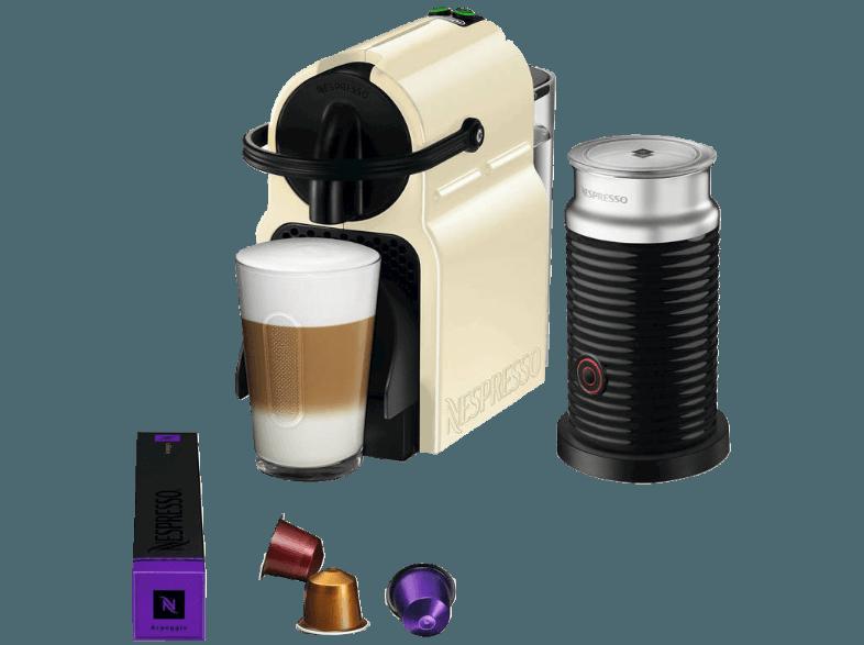 DELONGHI EN80CWAE Nespresso Inissia Kapselmaschine mit Aeroccino Vanilla Cream