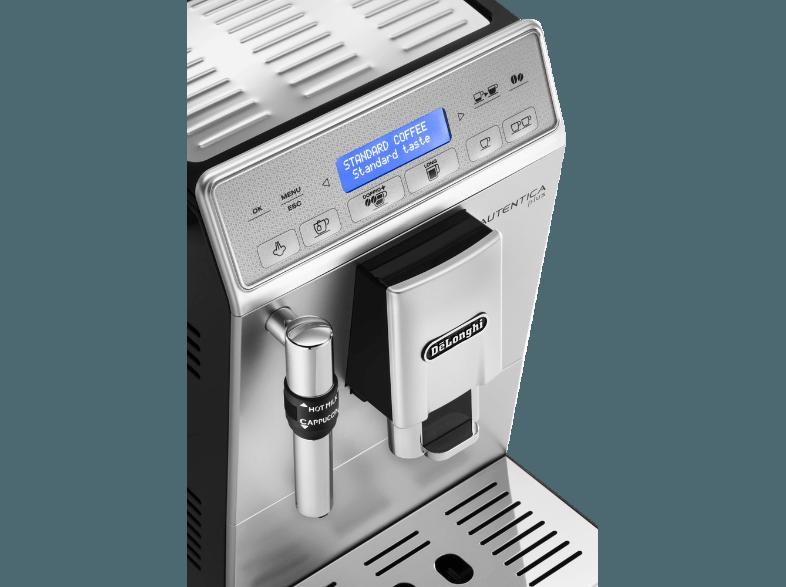 DELONGHI ETAM 29.620 Autentica Plus Kaffeevollautomat (Kegelmahlwerk, 1.3 Liter, Silber/Schwarz), DELONGHI, ETAM, 29.620, Autentica, Plus, Kaffeevollautomat, Kegelmahlwerk, 1.3, Liter, Silber/Schwarz,