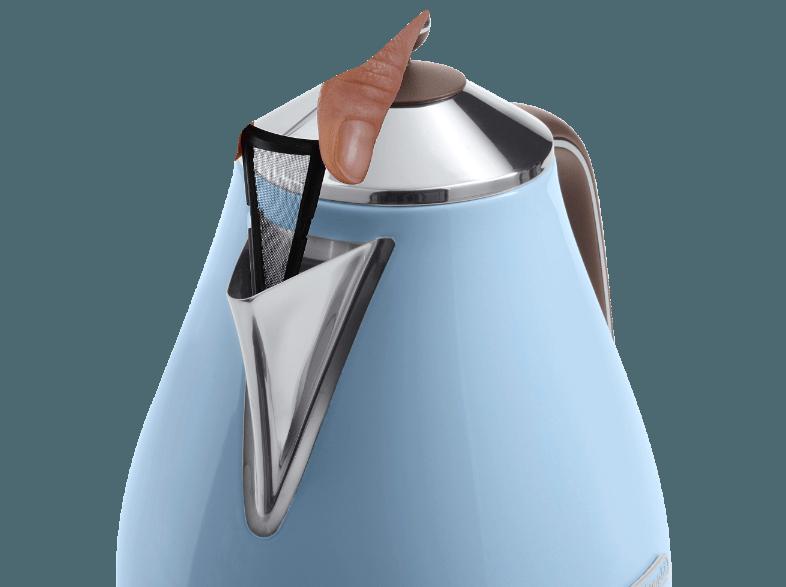 DELONGHI KBOV 2001 Wasserkocher Blau (2.000 Watt, 1.7 Liter)