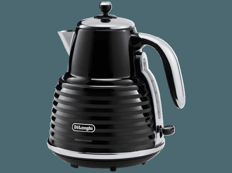 DELONGHI KBZ 2001.BK Scultura Wasserkocher Karbonschwarz (2000 Watt, 1.5 Liter), DELONGHI, KBZ, 2001.BK, Scultura, Wasserkocher, Karbonschwarz, 2000, Watt, 1.5, Liter,