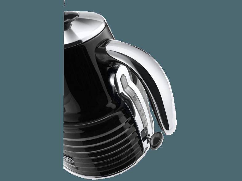 DELONGHI KBZ 2001.BK Scultura Wasserkocher Karbonschwarz (2000 Watt, 1.5 Liter)