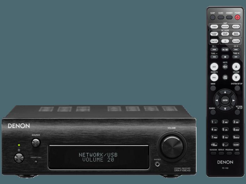 DENON DRA-F109DAB Stereo Receiver (2 Kanäle, 65 Watt pro Kanal, Schwarz), DENON, DRA-F109DAB, Stereo, Receiver, 2, Kanäle, 65, Watt, pro, Kanal, Schwarz,