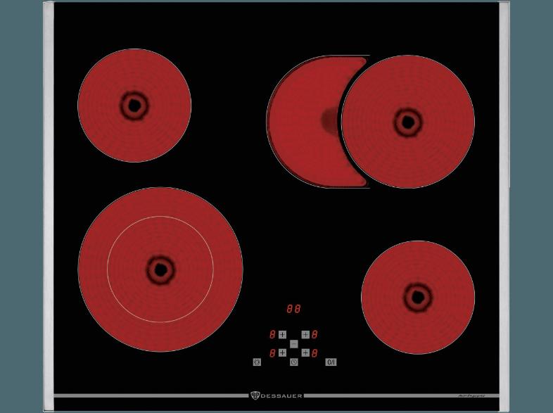 DESSAUER KF 9972 60 Elektro-Kochfeld (590 mm breit, 4 Kochfelder)