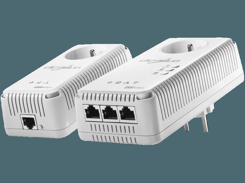 DEVOLO 1825 dLAN® 500 AV Wireless  Powerline Starter Kit HomePlug Modem mit integriertem Access Point, DEVOLO, 1825, dLAN®, 500, AV, Wireless, Powerline, Starter, Kit, HomePlug, Modem, integriertem, Access, Point