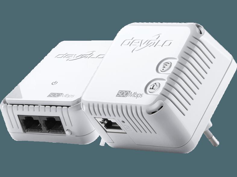 DEVOLO 9083 dLAN® 500 WiFi Starter Kit Powerline HomePlug-Modem mit integriertem Access-Point