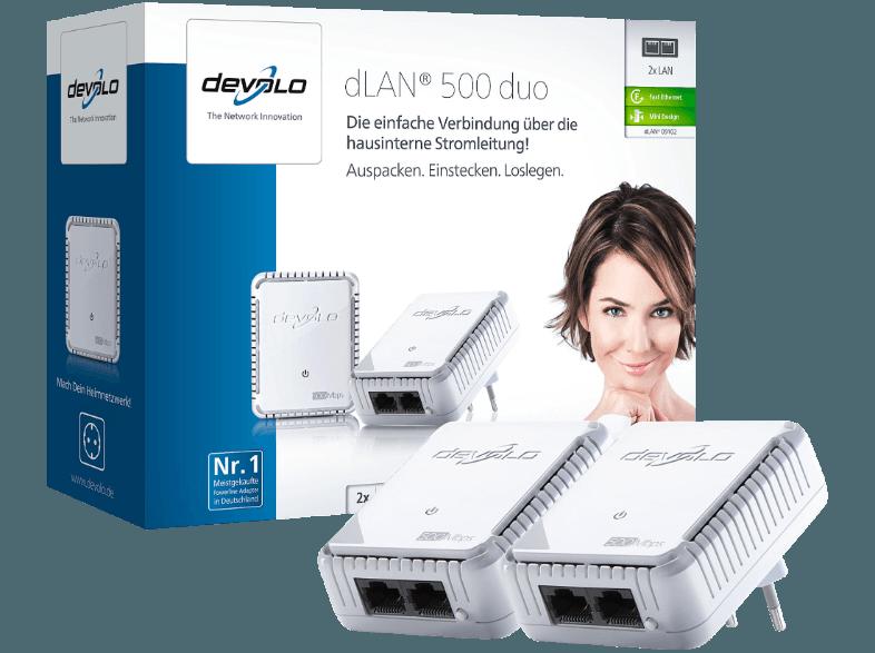 DEVOLO 9102 dLAN® 500 duo Starter Kit PowerLAN-Adapter, DEVOLO, 9102, dLAN®, 500, duo, Starter, Kit, PowerLAN-Adapter