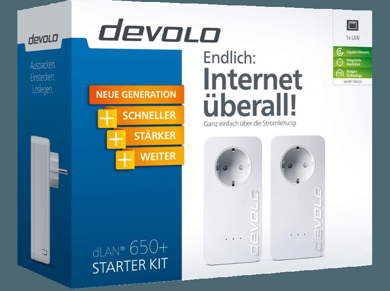 DEVOLO 9223 dLAN® 650  Powerline Starter Kit Powerline Adapter, DEVOLO, 9223, dLAN®, 650, Powerline, Starter, Kit, Powerline, Adapter