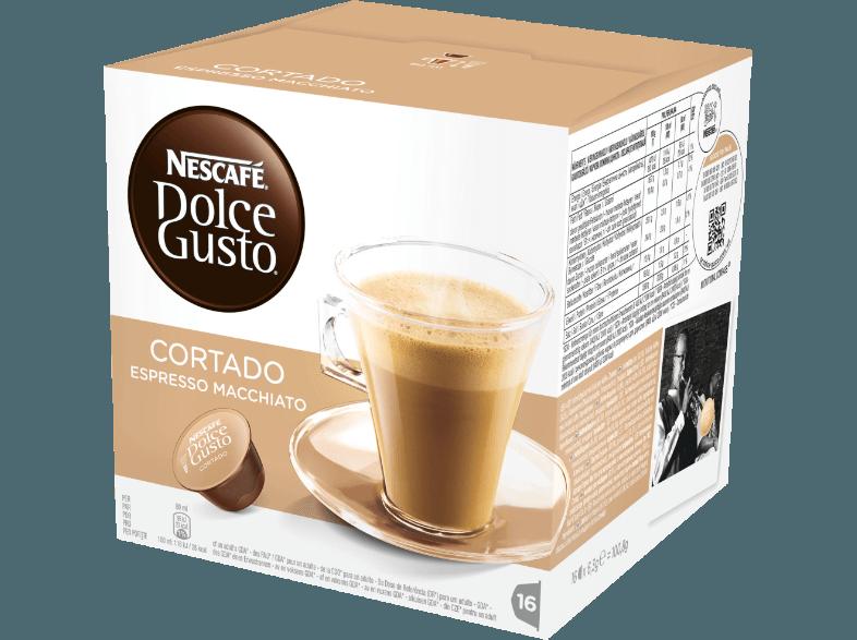 DOLCE GUSTO 12122140 Cortado Macchiato 16 Kapseln Kaffeekapseln Cortado Macchiato (NESCAFÉ® Dolce Gusto®)