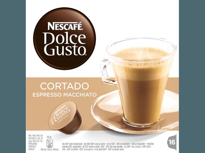 DOLCE GUSTO 12122140 Cortado Macchiato 16 Kapseln Kaffeekapseln Cortado Macchiato (NESCAFÉ® Dolce Gusto®)