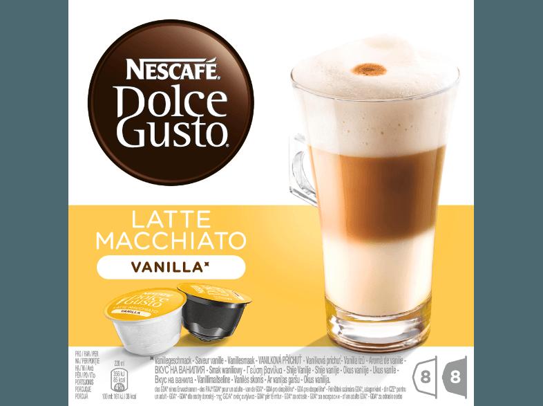 DOLCE GUSTO 12125501 Latte Macchiato Vanilla Kaffeekapseln Latte Macchiato Vanilla (NESCAFÉ® Dolce Gusto®), DOLCE, GUSTO, 12125501, Latte, Macchiato, Vanilla, Kaffeekapseln, Latte, Macchiato, Vanilla, NESCAFÉ®, Dolce, Gusto®,