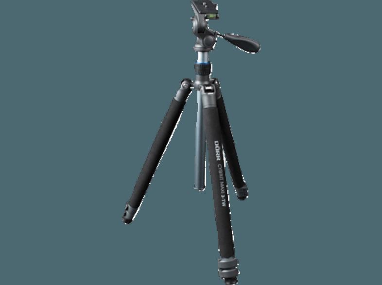 DÖRR 380330 Cybrit MAXI 3-TW Dreibein Stativ, Stahlgrau, (Ausziehbar bis 1620 mm)