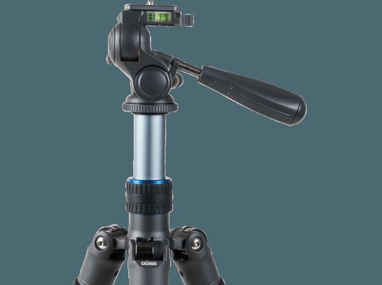 DÖRR 380330 Cybrit MAXI 3-TW Dreibein Stativ, Stahlgrau, (Ausziehbar bis 1620 mm)