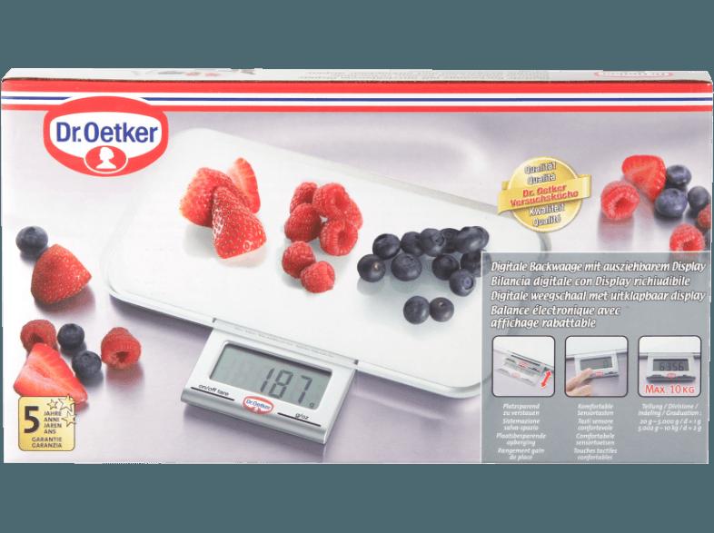 DR. OETKER 1535 Elektronische Küchenwaage (Max. Tragkraft: 10 kg)