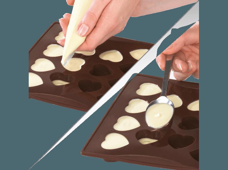 DR. OETKER 2498 Süsse Herzen Silikon-Schokoladenform