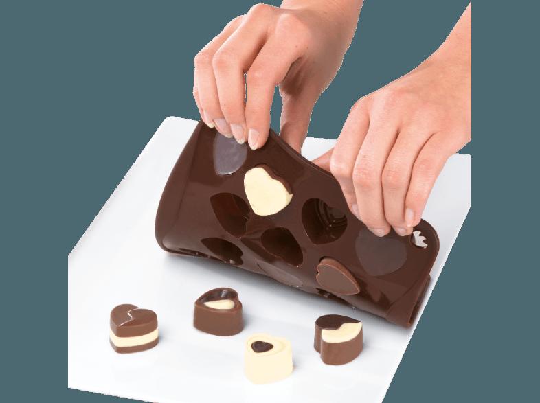 DR. OETKER 2498 Süsse Herzen Silikon-Schokoladenform