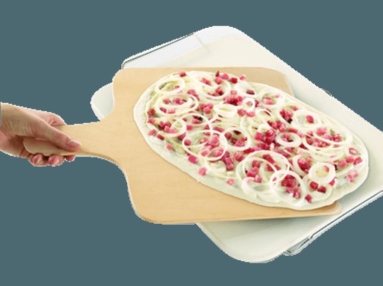 DR. OETKER 2469 Pizza-Stein Rechteckig inkl. Holzschieber