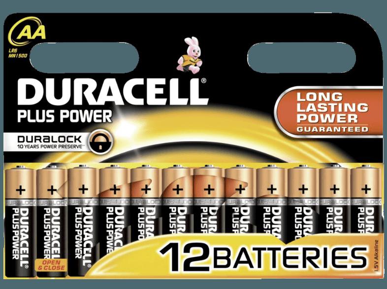 DURACELL 017825 Plus Power AA Batterie AA, DURACELL, 017825, Plus, Power, AA, Batterie, AA