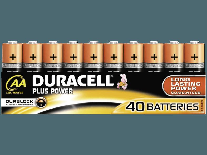 DURACELL 190159709 Plus PowerAA, 40er Pack Batterie AA, DURACELL, 190159709, Plus, PowerAA, 40er, Pack, Batterie, AA