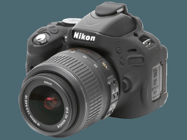 EASYCOVER ECND5100 Kameraschutzhülle für Nikon D5100 (Farbe: Schwarz)