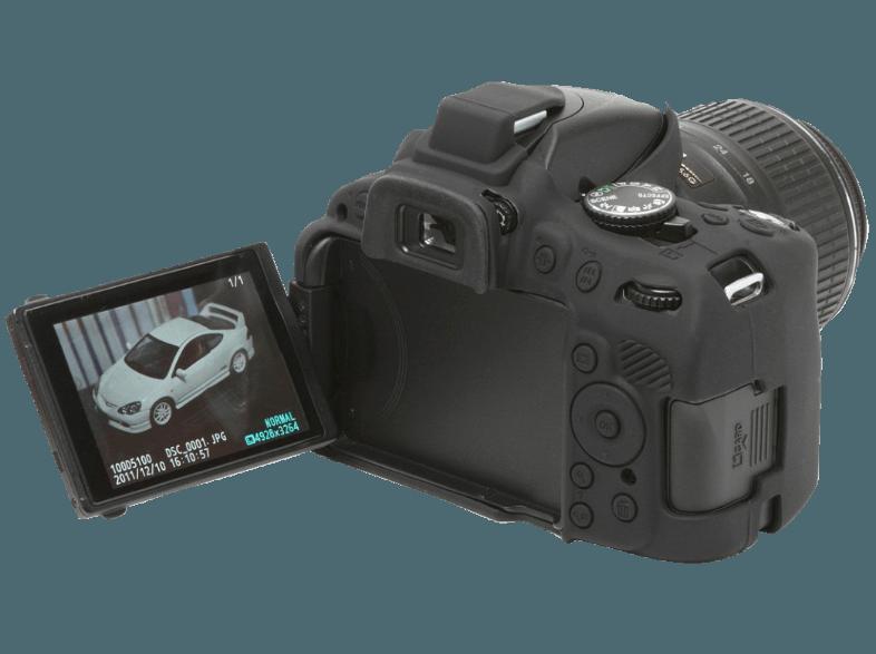 EASYCOVER ECND5100 Kameraschutzhülle für Nikon D5100 (Farbe: Schwarz)