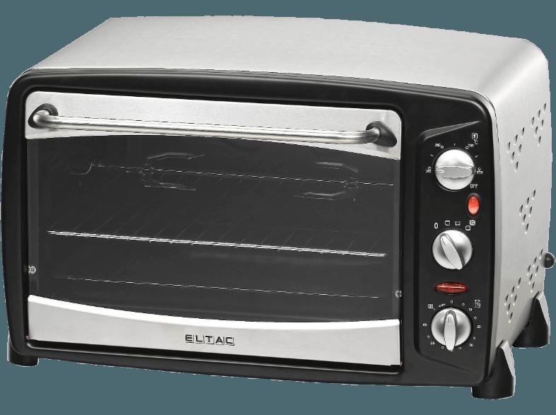 ELTAC RG 16 (Back & Grill Ofen mit Drehspieß und Umluft, Auftischgerät, Edelstahl)