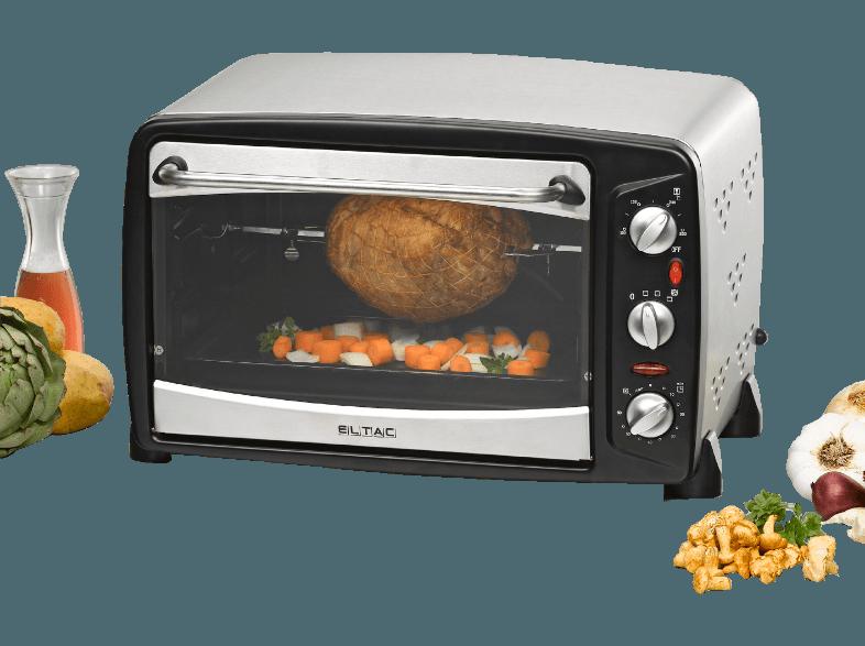 ELTAC RG 16 (Back & Grill Ofen mit Drehspieß und Umluft, Auftischgerät, Edelstahl)