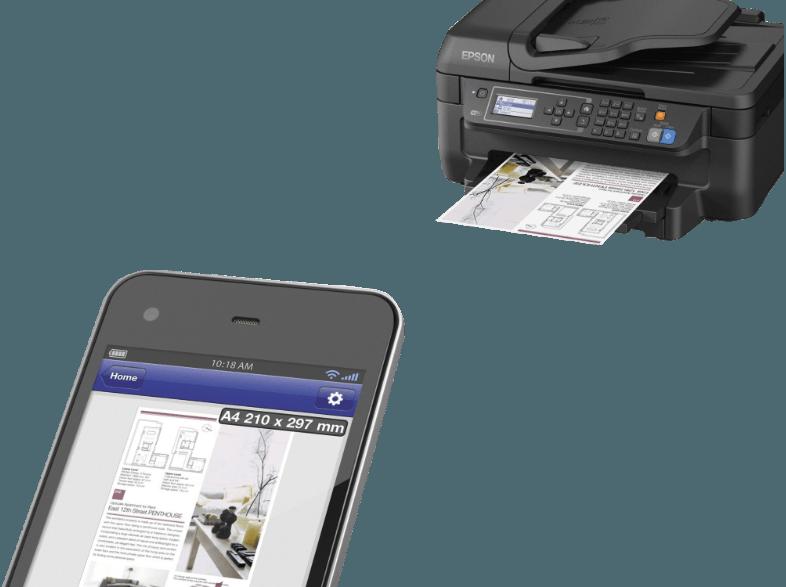 EPSON WorkForce WF-2650 DWF Tintenstrahl 4-in-1 Multifunktionsgerät WLAN, EPSON, WorkForce, WF-2650, DWF, Tintenstrahl, 4-in-1, Multifunktionsgerät, WLAN