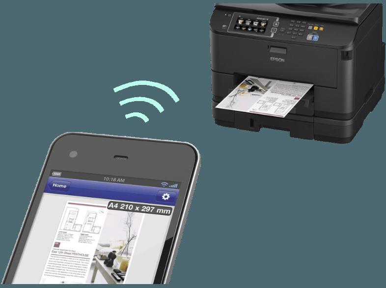 EPSON WorkForce WF-4640 DTWF Tintenstrahl 4-in-1 Multifunktionsdrucker WLAN, EPSON, WorkForce, WF-4640, DTWF, Tintenstrahl, 4-in-1, Multifunktionsdrucker, WLAN