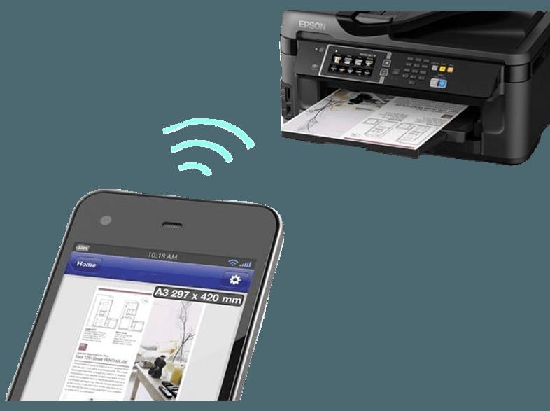 EPSON WorkForce WF-7610 DWF PrecisionCore 4-in-1 Multifunktionsgerät WLAN