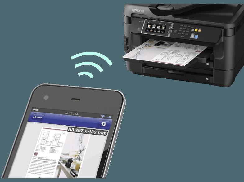 EPSON WorkForce WF-7620 DTWF PrecisionCore™-Druckkopf 4-in-1 Multifunktionsdrucker WLAN