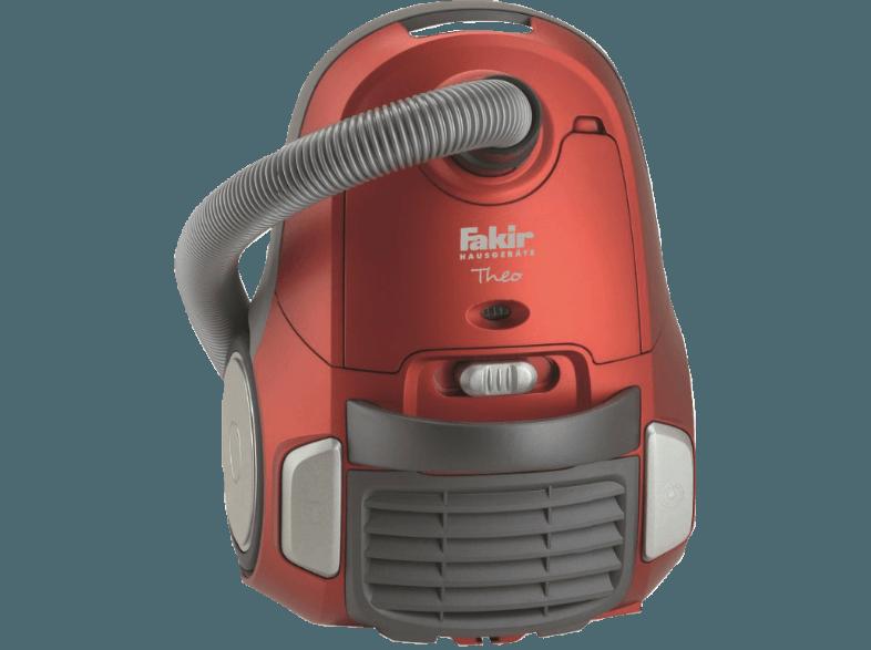 FAKIR 3608003 Theo (Bodenstaubsauger, 5-Lagen-Micro-Vliesfilter, B, Orange/Grau)