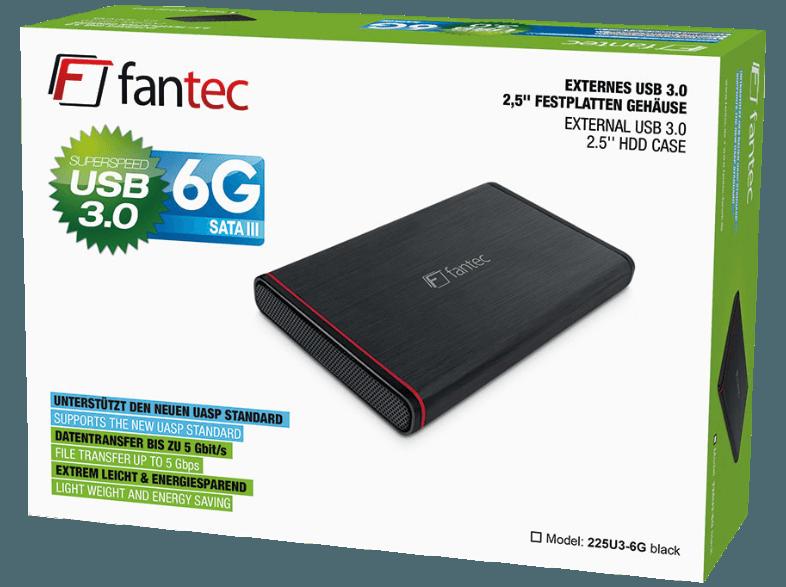 FANTEC 1661 225U3-6G  2.5 Zoll extern