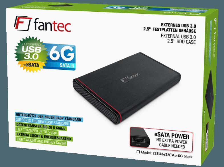 FANTEC 1692 225U3eSATAp-6G  bis zu 1TB 2.5 Zoll extern