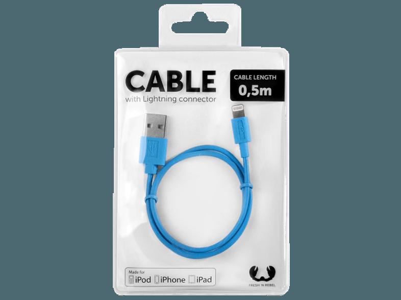 FRESH N REBEL 2LC050BU Kabel mit Lightning-Connector, FRESH, N, REBEL, 2LC050BU, Kabel, Lightning-Connector