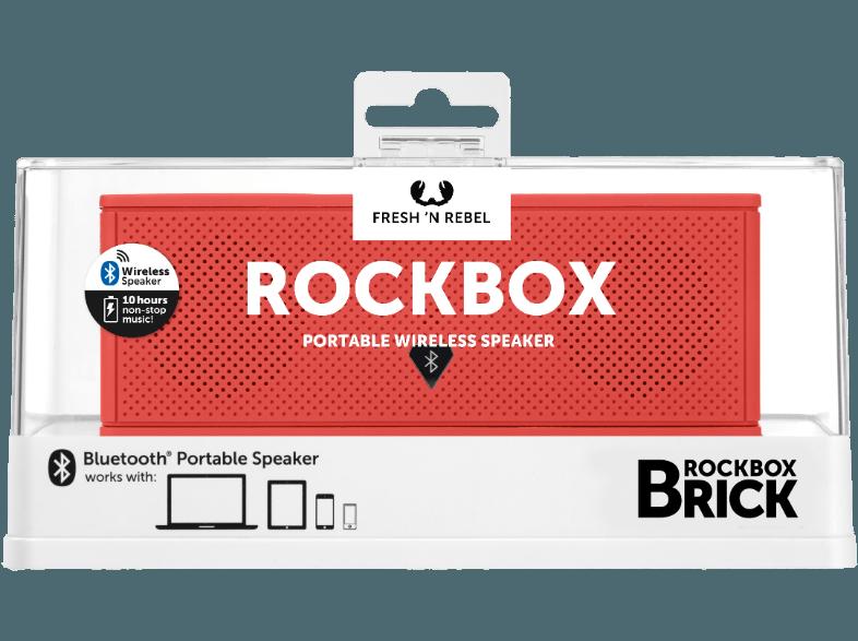 FRESH N REBEL Rockbox Brick Bluetooth Lautsprecher Coral