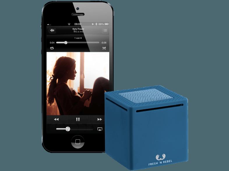 FRESH N REBEL Rockbox Cube Bluetooth Lautsprecher Indigo