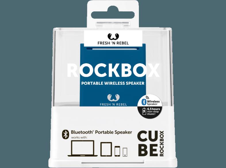 FRESH N REBEL Rockbox Cube Bluetooth Lautsprecher Indigo