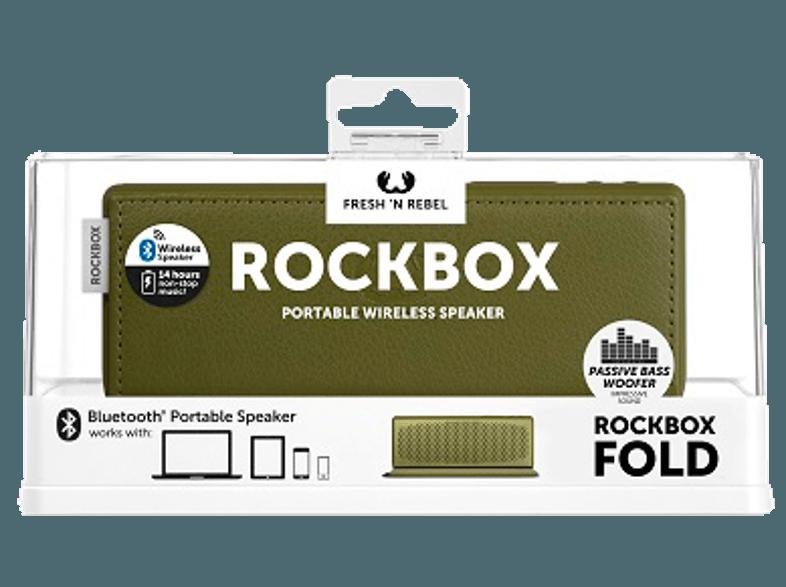 FRESH N REBEL Rockbox Fold Bluetooth-Lautsprecher Army/Grün, FRESH, N, REBEL, Rockbox, Fold, Bluetooth-Lautsprecher, Army/Grün