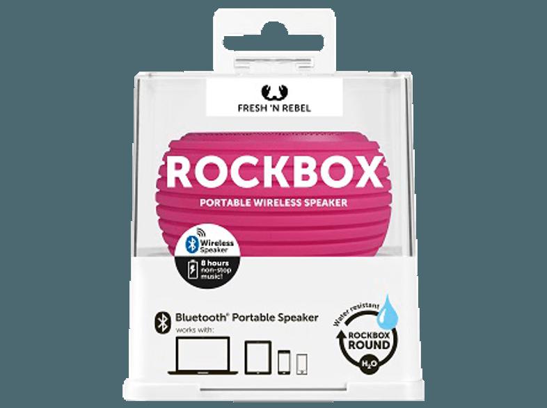 FRESH N REBEL Rockbox Round H20 Bluetooth Lautsprecher Wildberry, FRESH, N, REBEL, Rockbox, Round, H20, Bluetooth, Lautsprecher, Wildberry