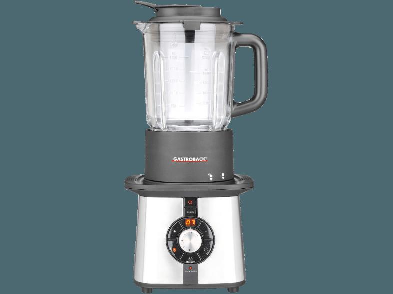 GASTROBACK 41020 Cook & Mix Plus Standmixer Weiß/Grau (600 Watt, 1.75 Liter)