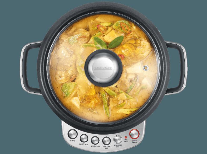 GASTROBACK 42538 Design Multicook Reiskocher, Dampfkocher, Slowcooker (3.7 Liter, Silber), GASTROBACK, 42538, Design, Multicook, Reiskocher, Dampfkocher, Slowcooker, 3.7, Liter, Silber,