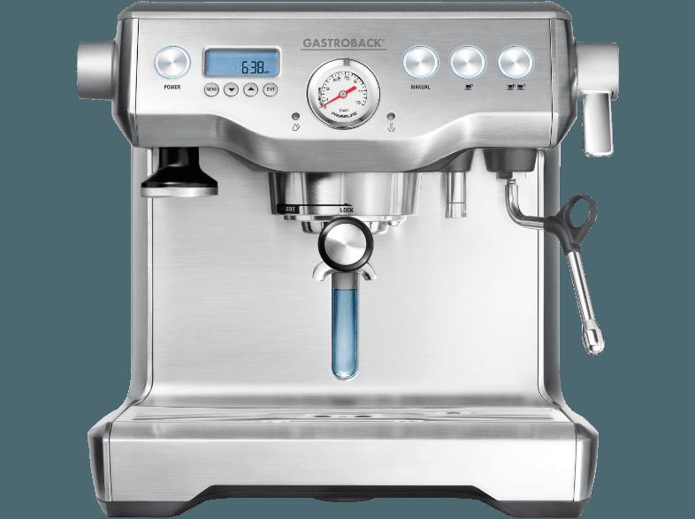 GASTROBACK 42636 Design Espresso Advanced Control Espressomaschine Silber, GASTROBACK, 42636, Design, Espresso, Advanced, Control, Espressomaschine, Silber